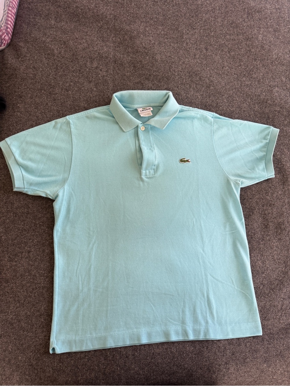 Lacoste Men’s Light Blue Pique Polo Shirt